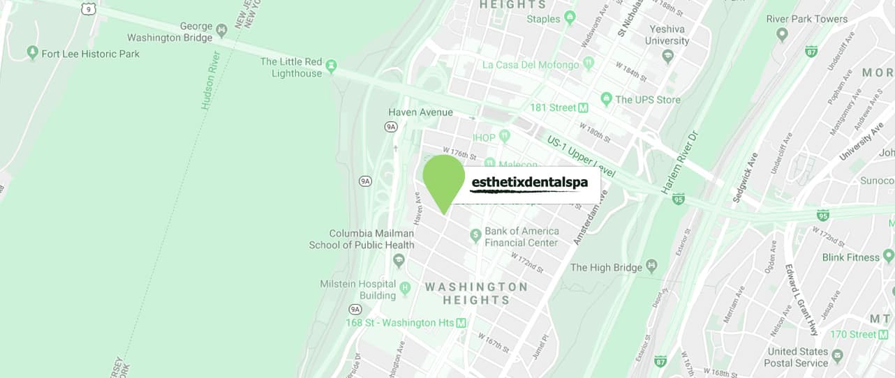 Esthetix Dental Spa Map Location At 285 Fort Washington Ave, New York