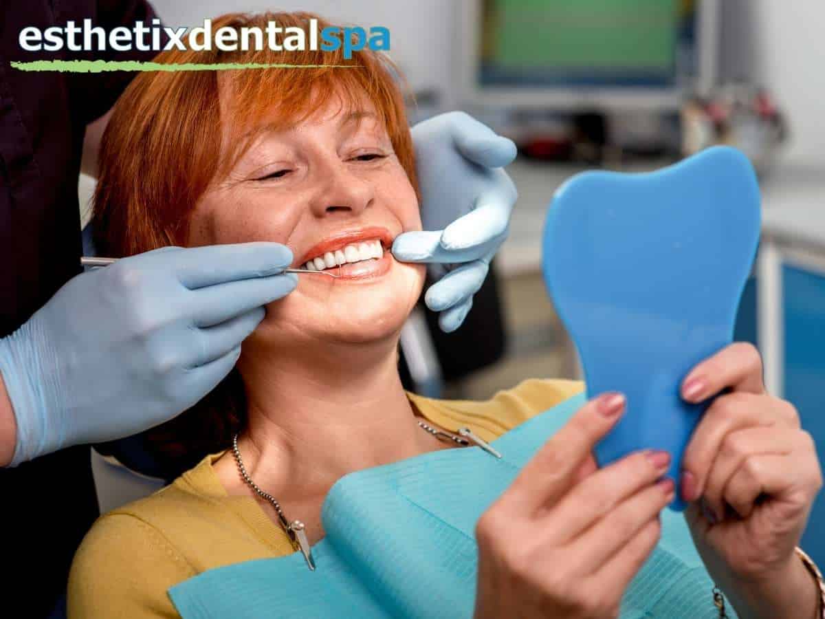 Senior Dental Patient Gets Dental Implants Checked in Washington Heights Dental Office